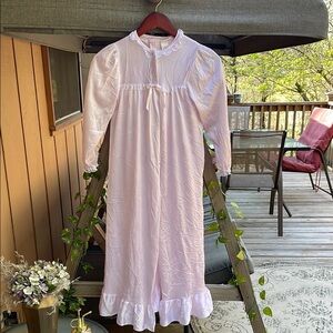 Pink Kids Nightgown and Bathrobe Set